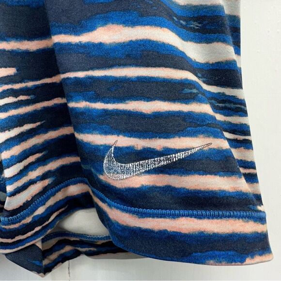Nike Pro compression shorts women's small blue peach and grey. - Picture 2 of 5